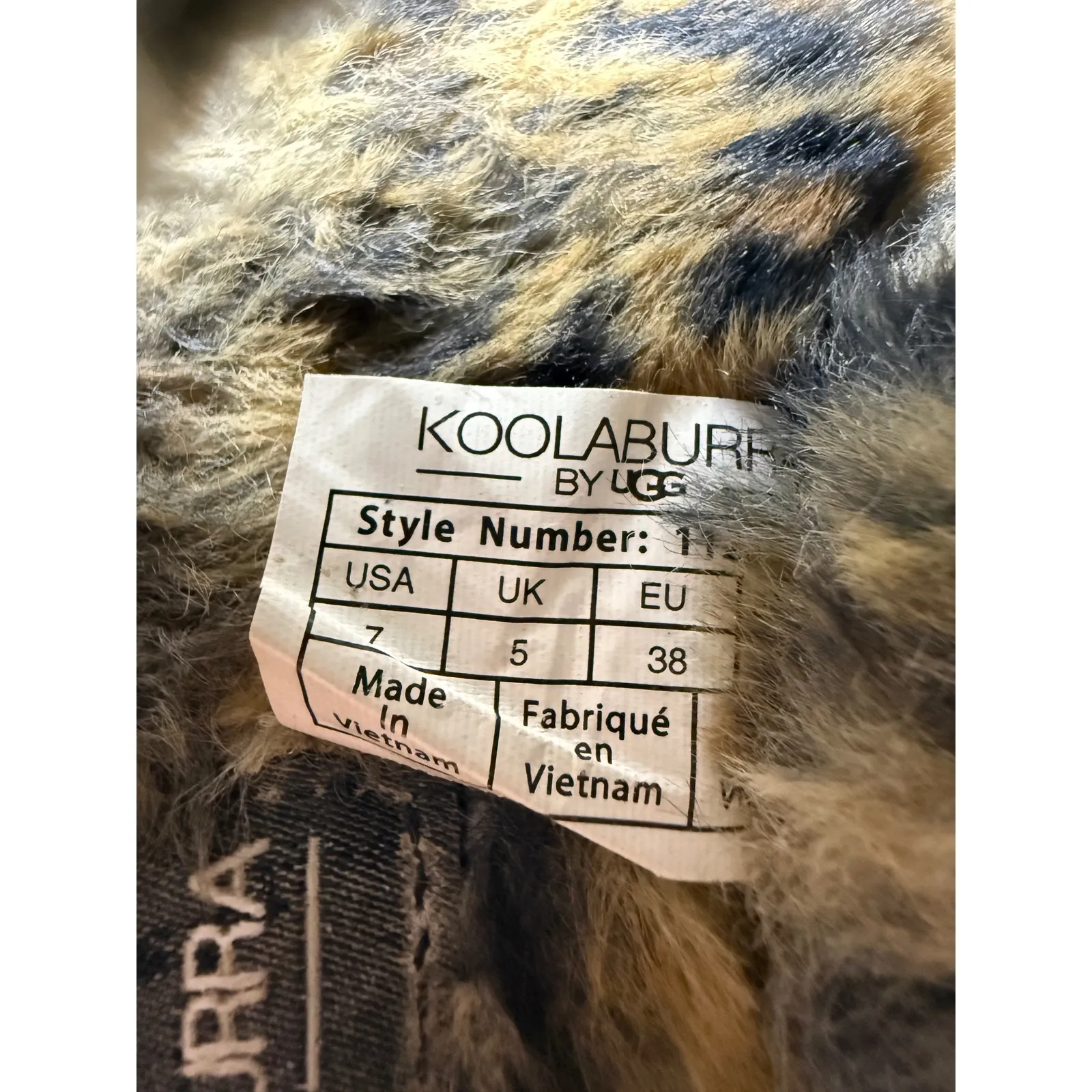 Koolaburra by UGG Leopard Print Faux Fur Criss Cross Slide Platform Sandals 7 - Image 3