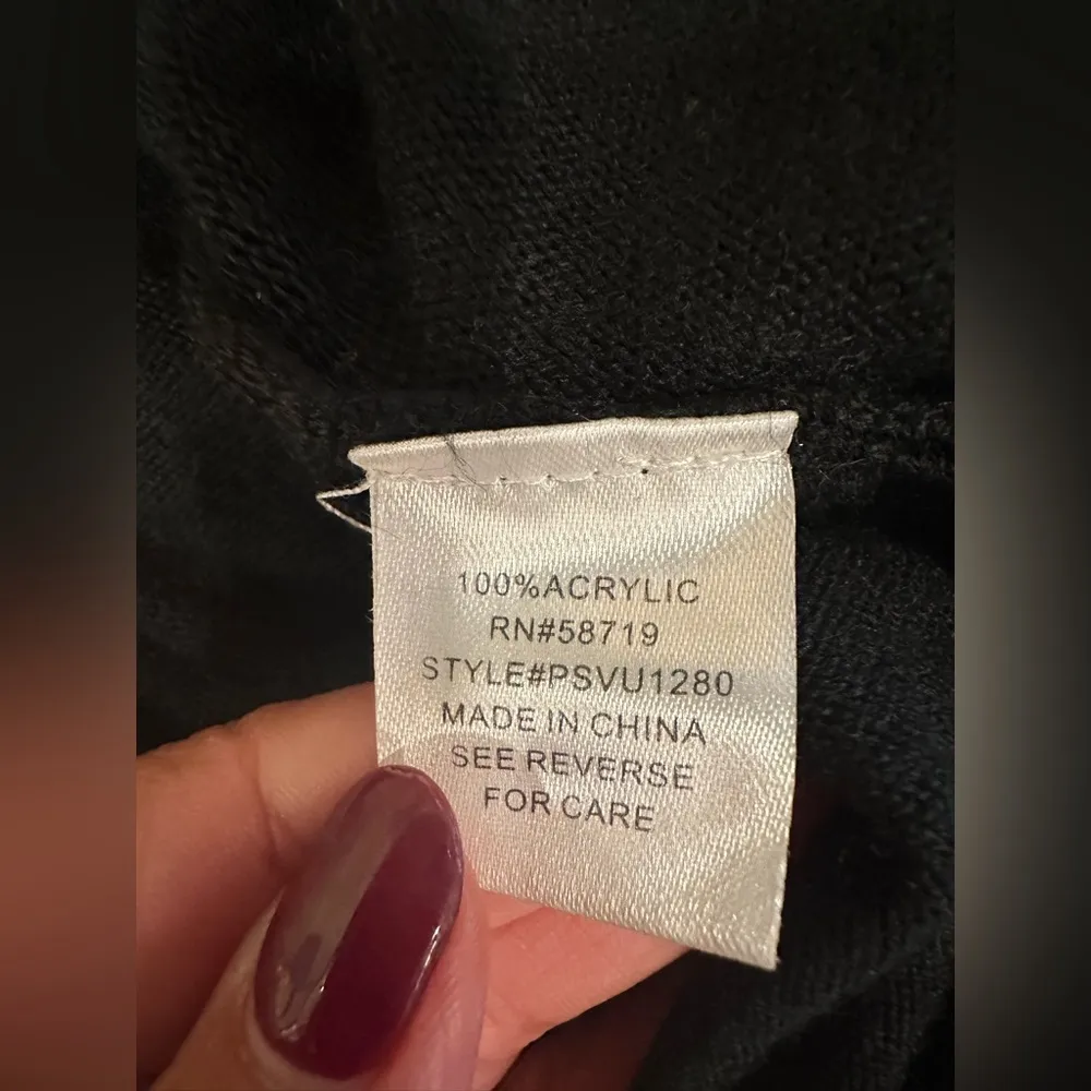 EUC NOTATION Black Ruffled Sweater - Image 6