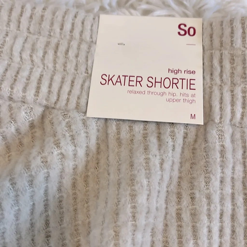 So Crop Top & Skater Shortie Set Color Mocha Size S Top M Short NWT - Image 8