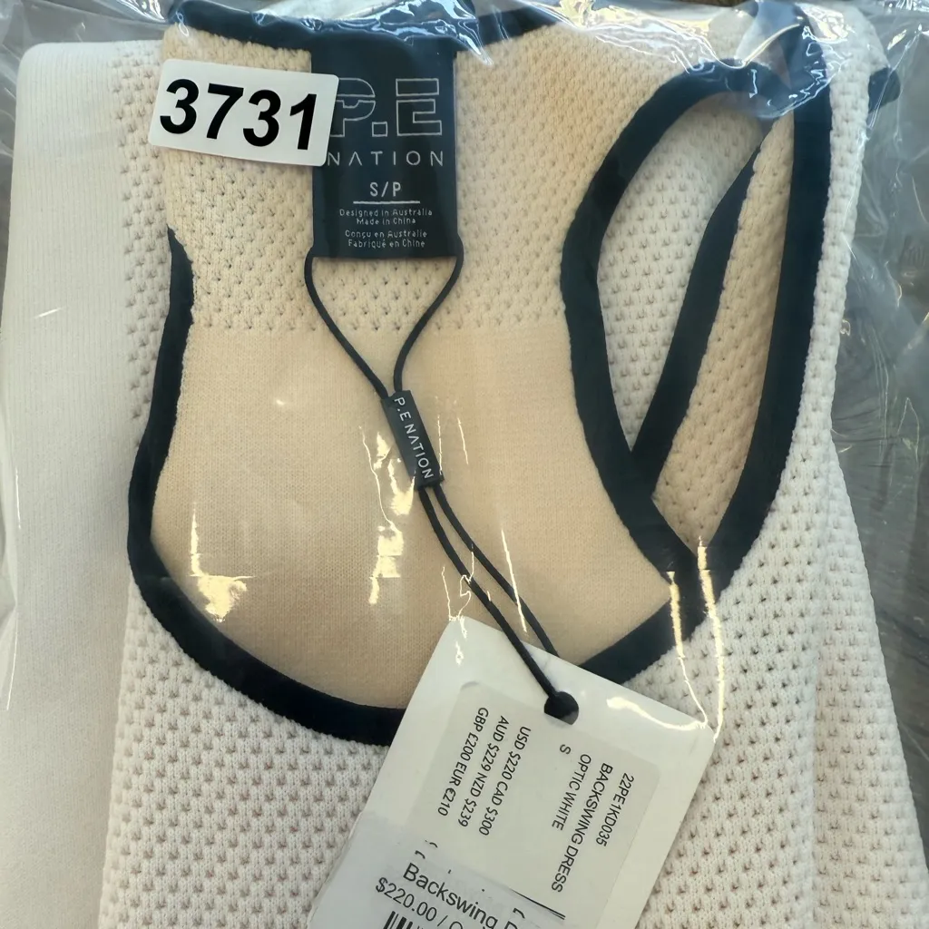 PE NATION Backswing Dress Optic‎ White size small - Image 8