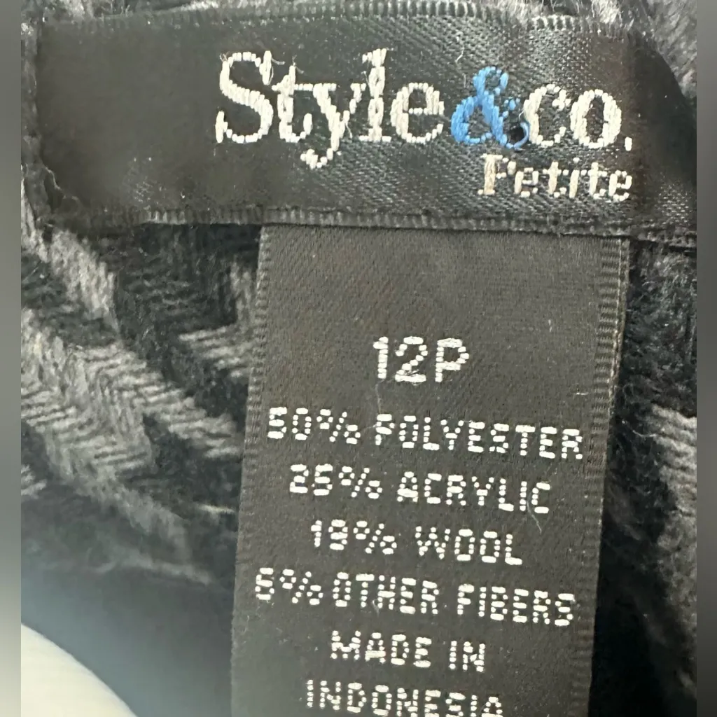 Style & Co . sz 12p blazer houndstooth - Image 4