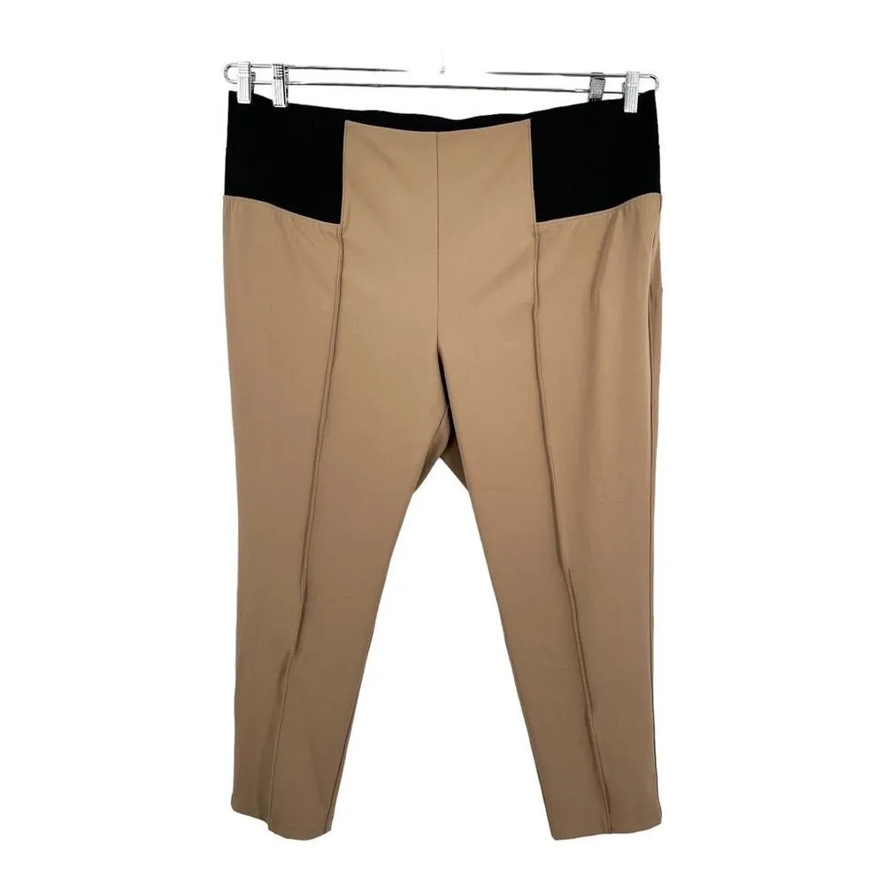 Lafayette 148 New York Nolita Leggings tan, A33 Tan Size 1X - Image 6