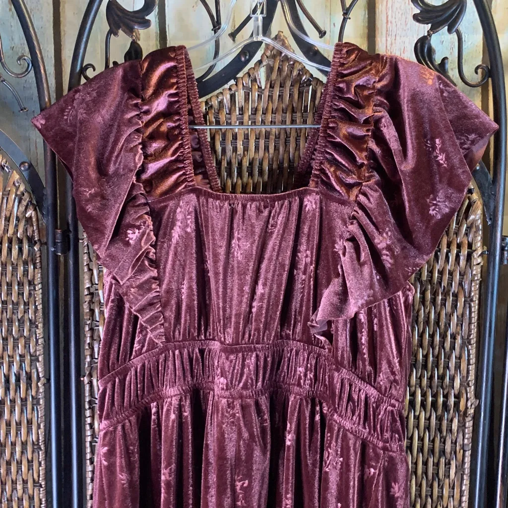 NWT Eyeshadow Burgundy Dress Size M - Image 6