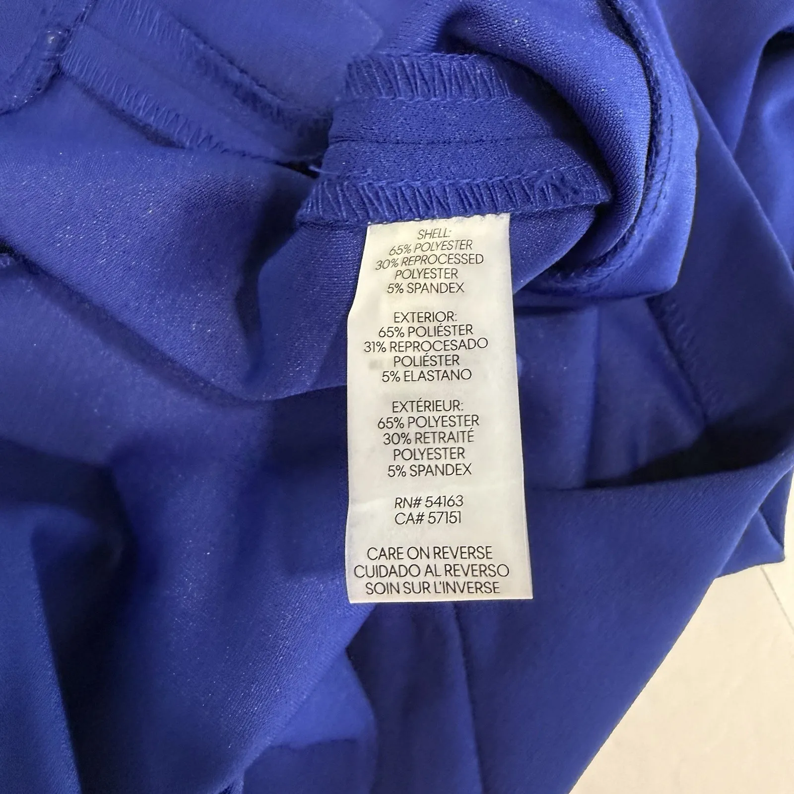 Calvin Klein Cobalt Blue Stretch Crepe Puff Sleeve Sheath Dress Size 4 - Image 14