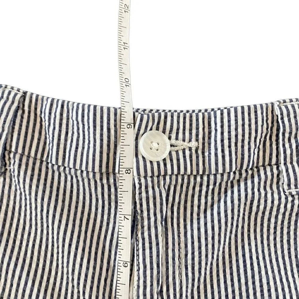 A new day stretch elastizado size 4 striped white blue shorts - Image 2