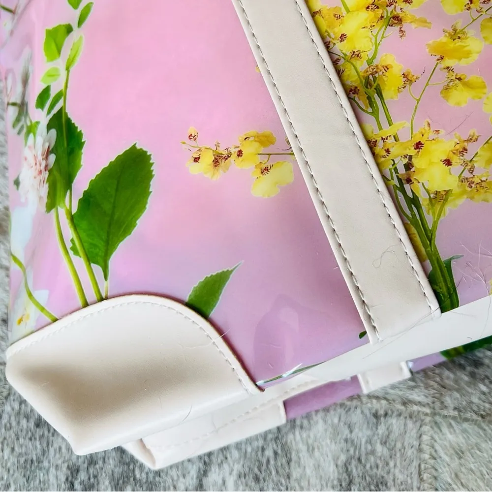 SPRING PINK FLORAL TOTE - Image 7