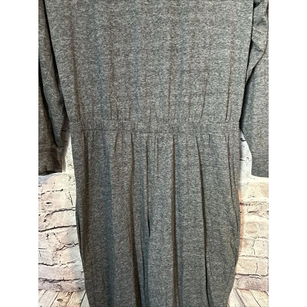 Victorias Secret XL Jumpsuit Gray One Piece Romper Long Sleeve‎ Back Cutout - Image 2