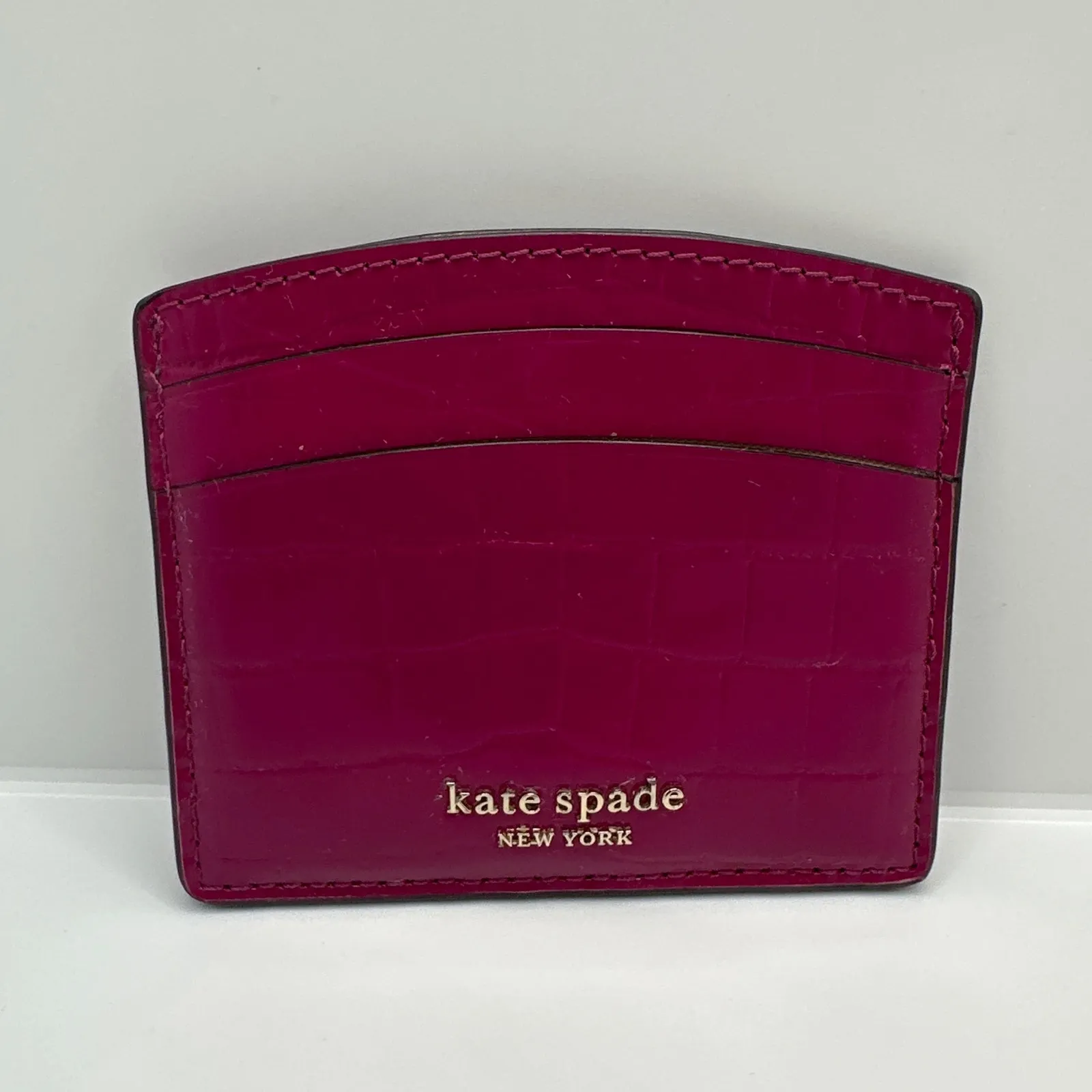 Kate Spade  New York Sylvia Croc-Embossed Card holder - Image 5
