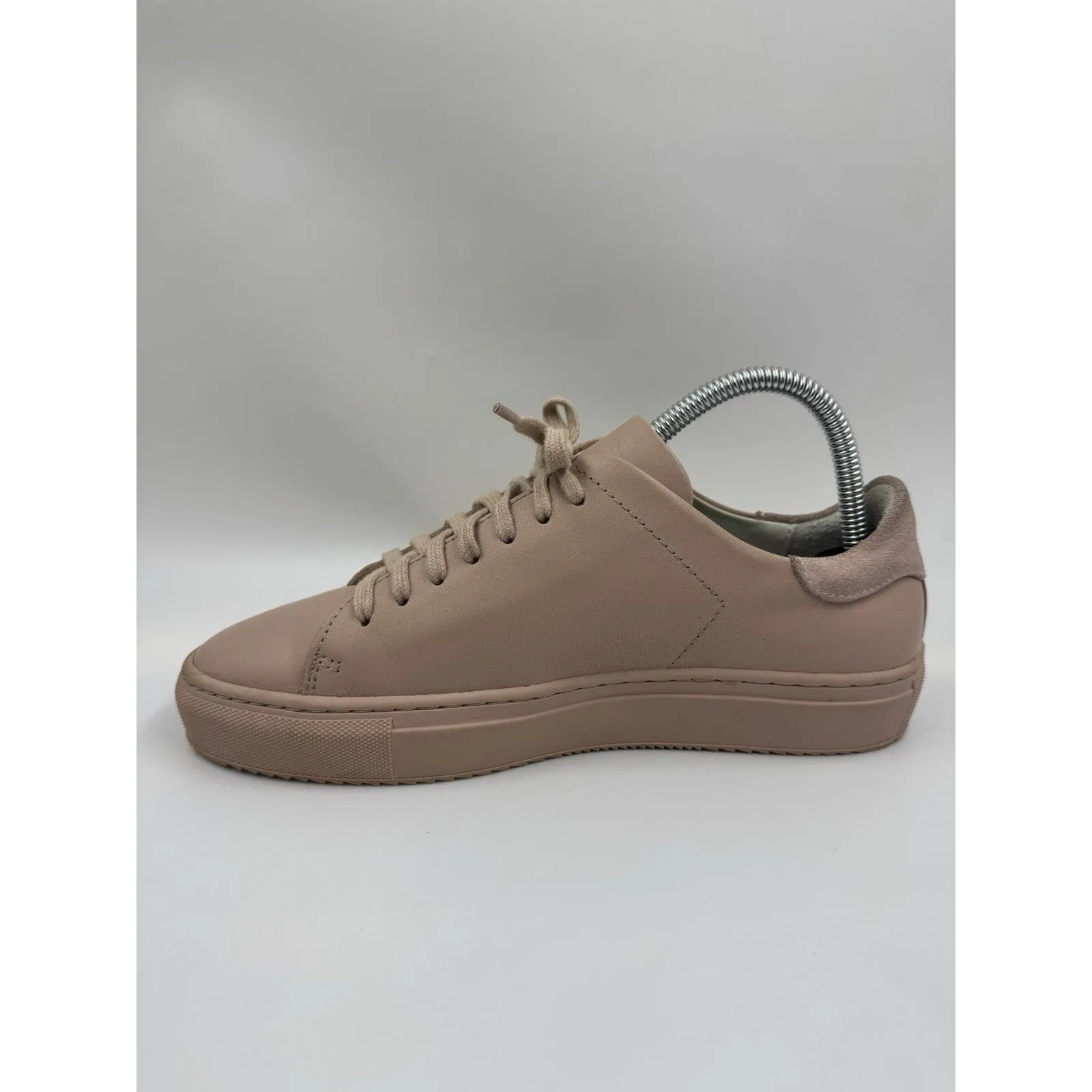 AXEL ARIGATO Leather Sneaker Shoes Size 7.5 Pale Nude Pink Trainers 98174 - Image 11