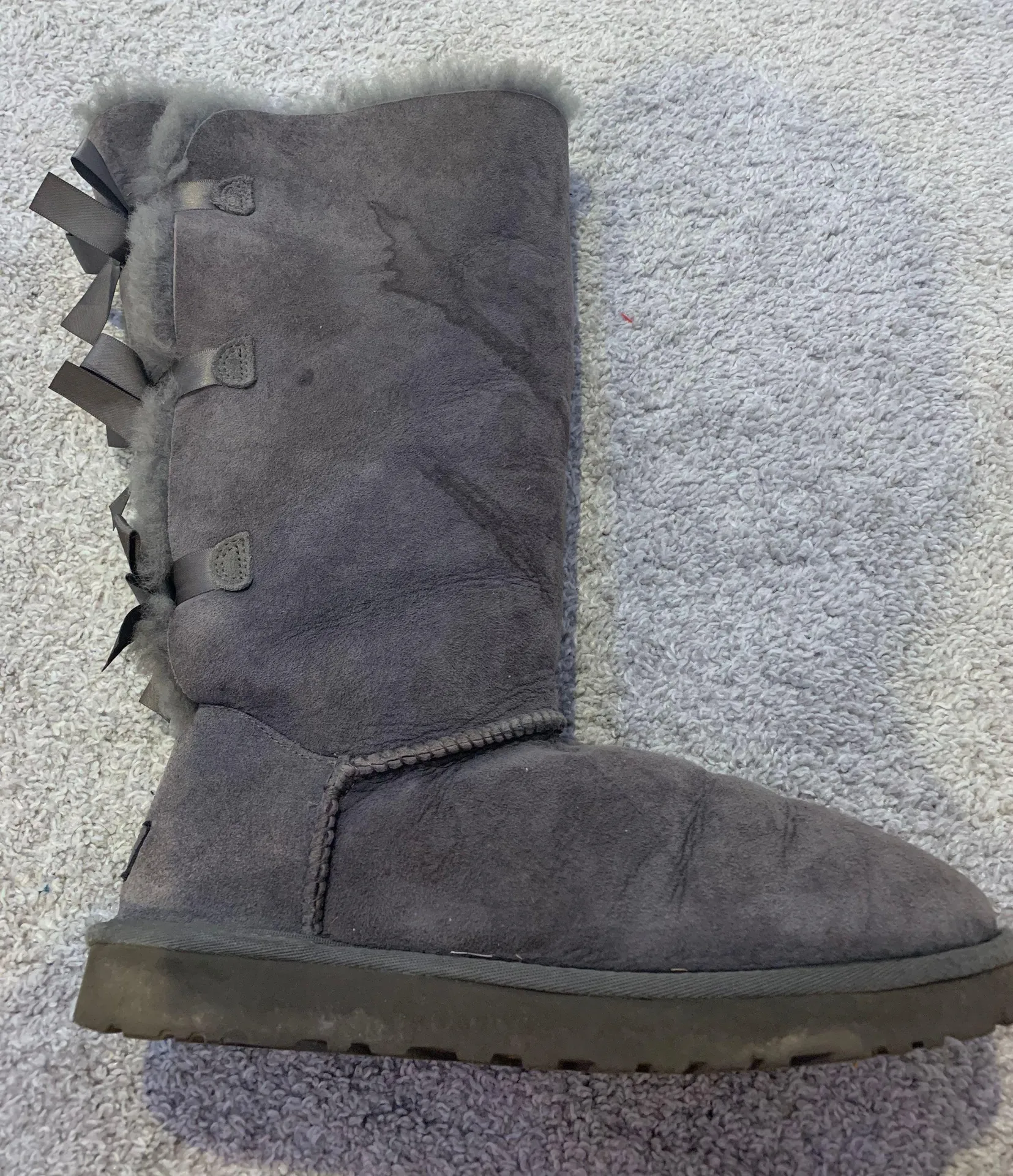 UGG grey Tall Boot With Bows - Image 2