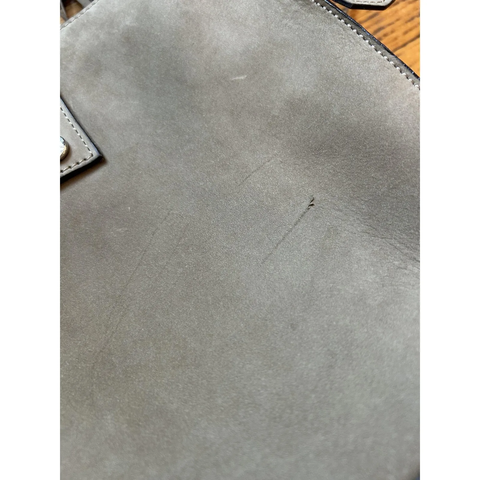 Kelly Tooke Suede Satchel Womens Large Fringe Tassel Handbag Purse Tote Bag Tan - Image 3