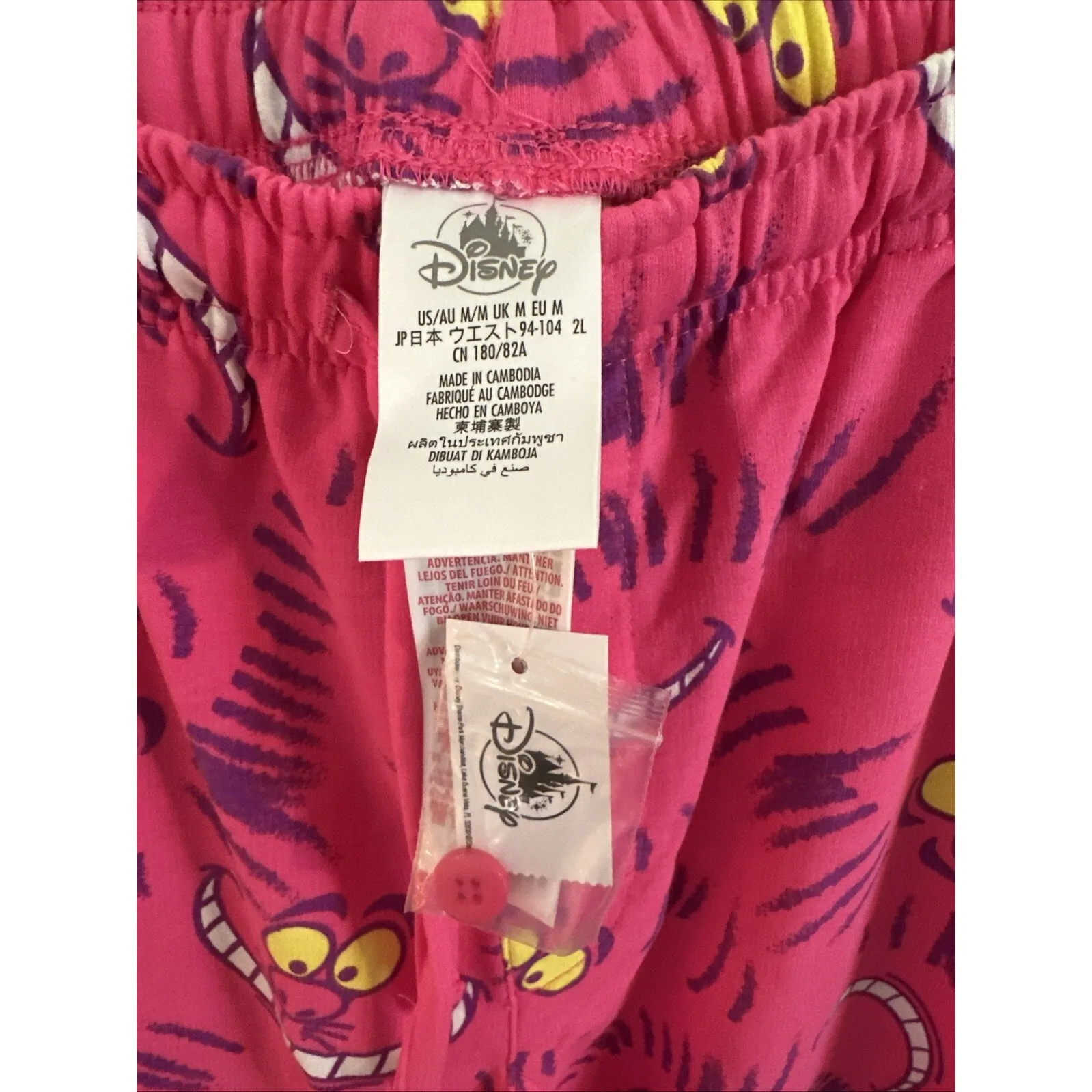 NWT Disney Parks Alice in Wonderland‎ Cheshire Cat Lounge Pants Medium - Image 4