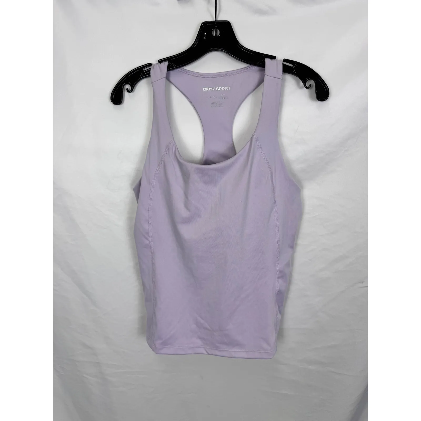 DKNY Sport Tank Top Racerback Wick‎ Stretch Athletic Lavender Purple L - Image 3