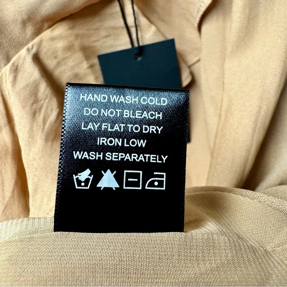 NEW NBD Dua Mini Sleeveless Cocktail Dress Tiered Ruffles Nude Medium NWT - Image 10