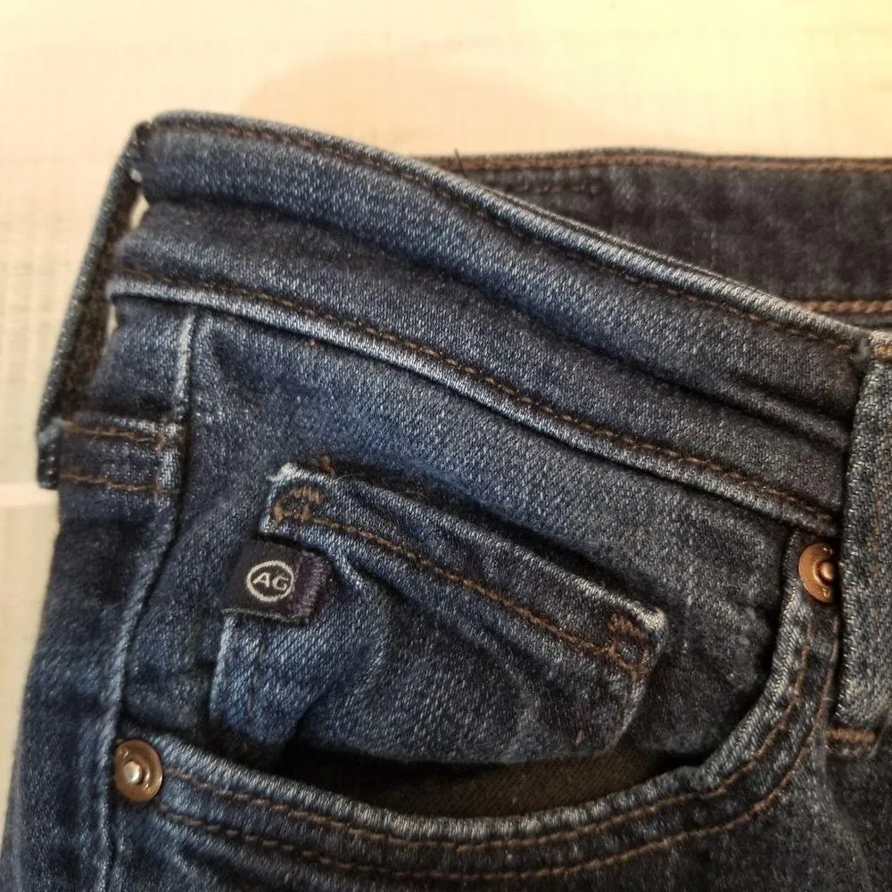 {26R} Adriano Goldschmied Dark Blue Denim Jeans - Image 7