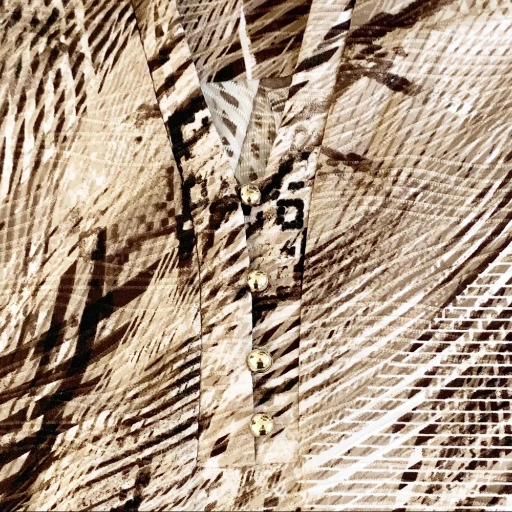 Dana Buchman Sleeveless Top MP Snake Skin Print Lightweight Stretch - Image 7