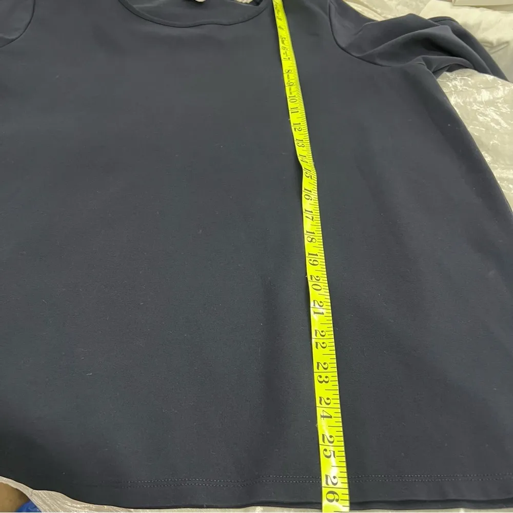 Estee Lauder Women’s 2xl Navy Blue Casual Comfort Bell Sleeve Blouse - Image 7