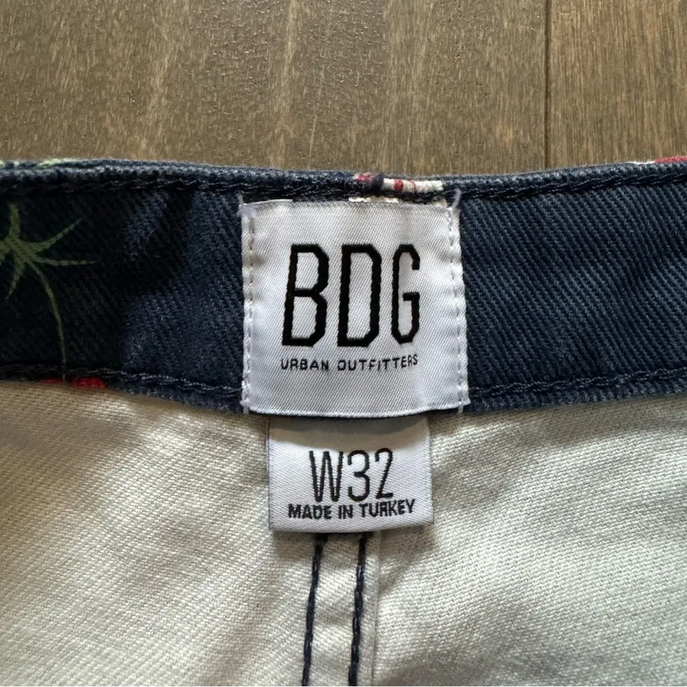 Urban Outfitters BDG Hazel Strawberry Cherry High-Waist Button Fly Shorts - Image 7