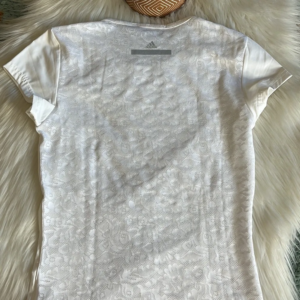 adidas by stella mccartney • floral mesh studio performance top - Image 8