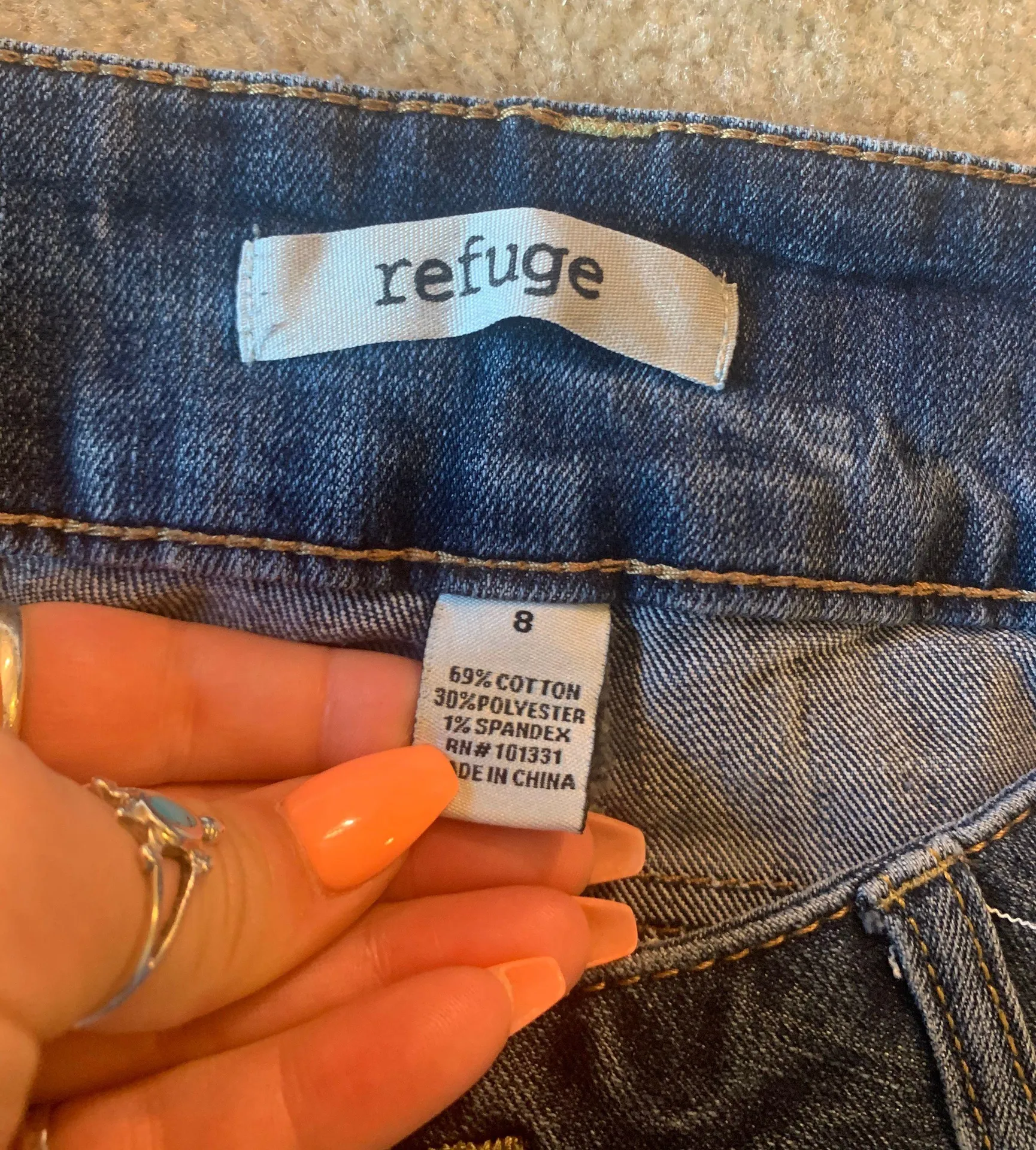 High Waisted Jean Shorts - Image 4