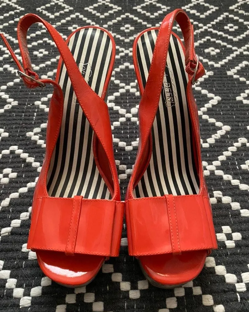 Oh Deer! Pink Wedges Size 7.5 - Image 2