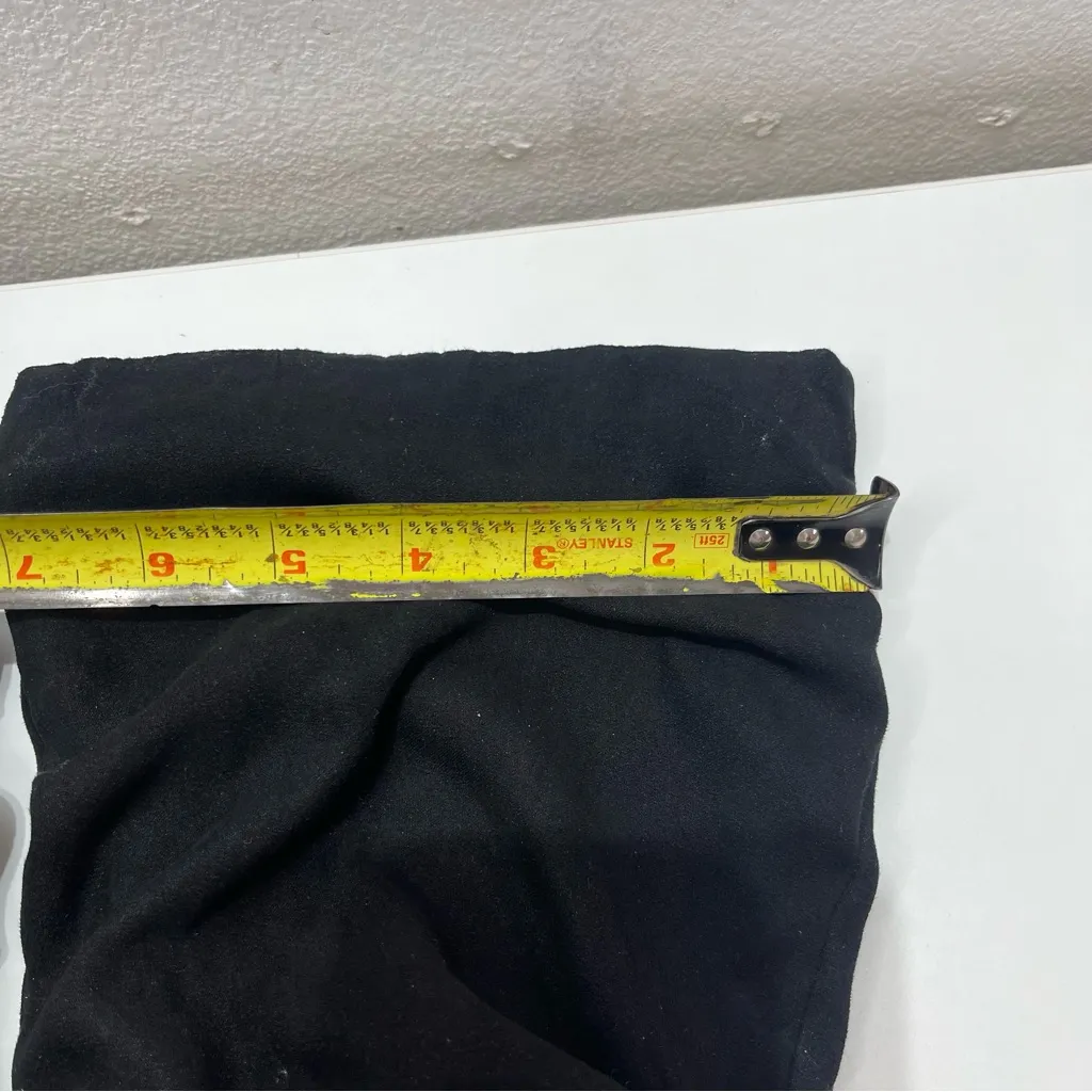 So  Slouchy Midcalf Boots Women 7.5 M Black Faux Suede Slouchy Midcalf Boots Zip - Image 3