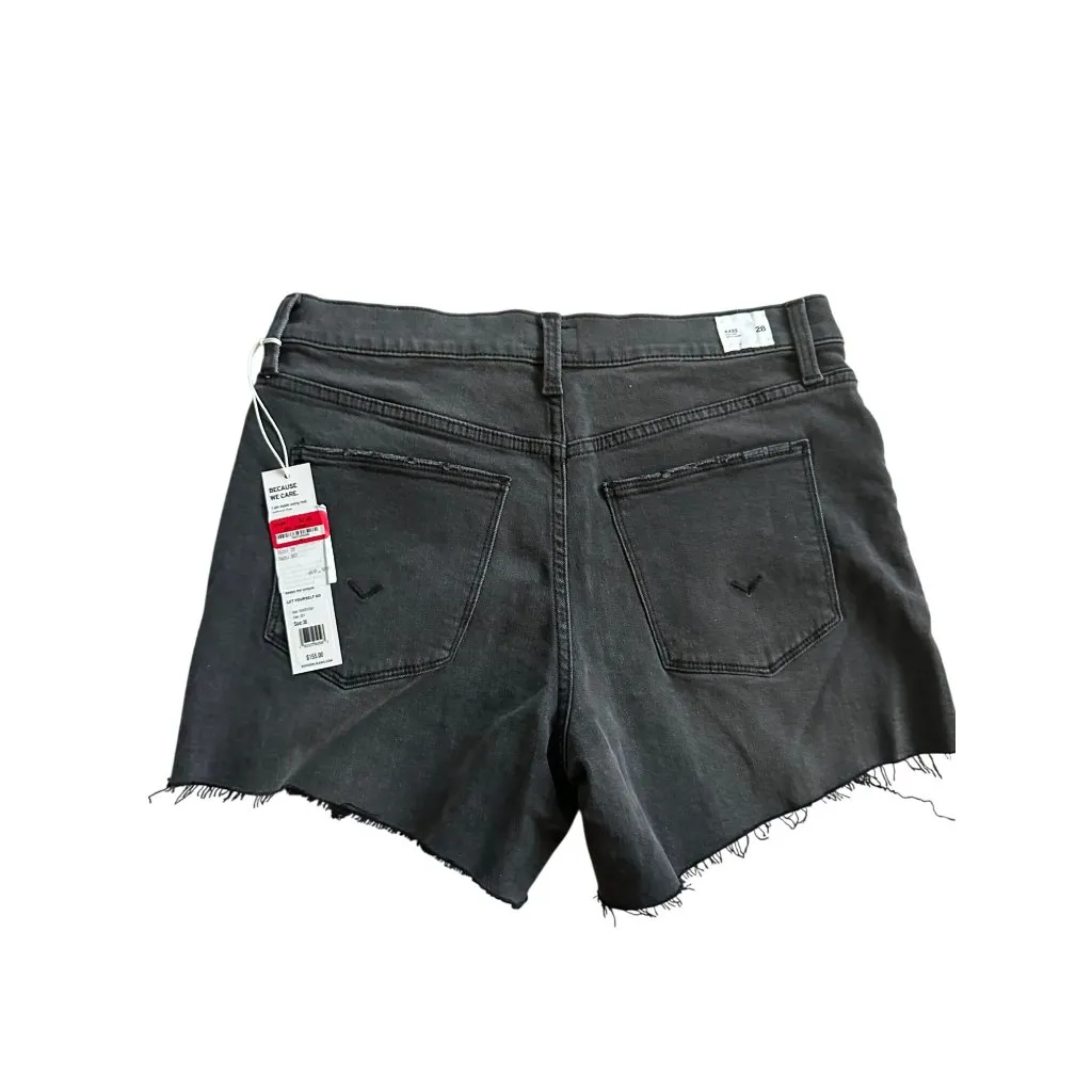HUDSON Womens Kass Black Denim Shorts Sz 8 NEW - Image 6