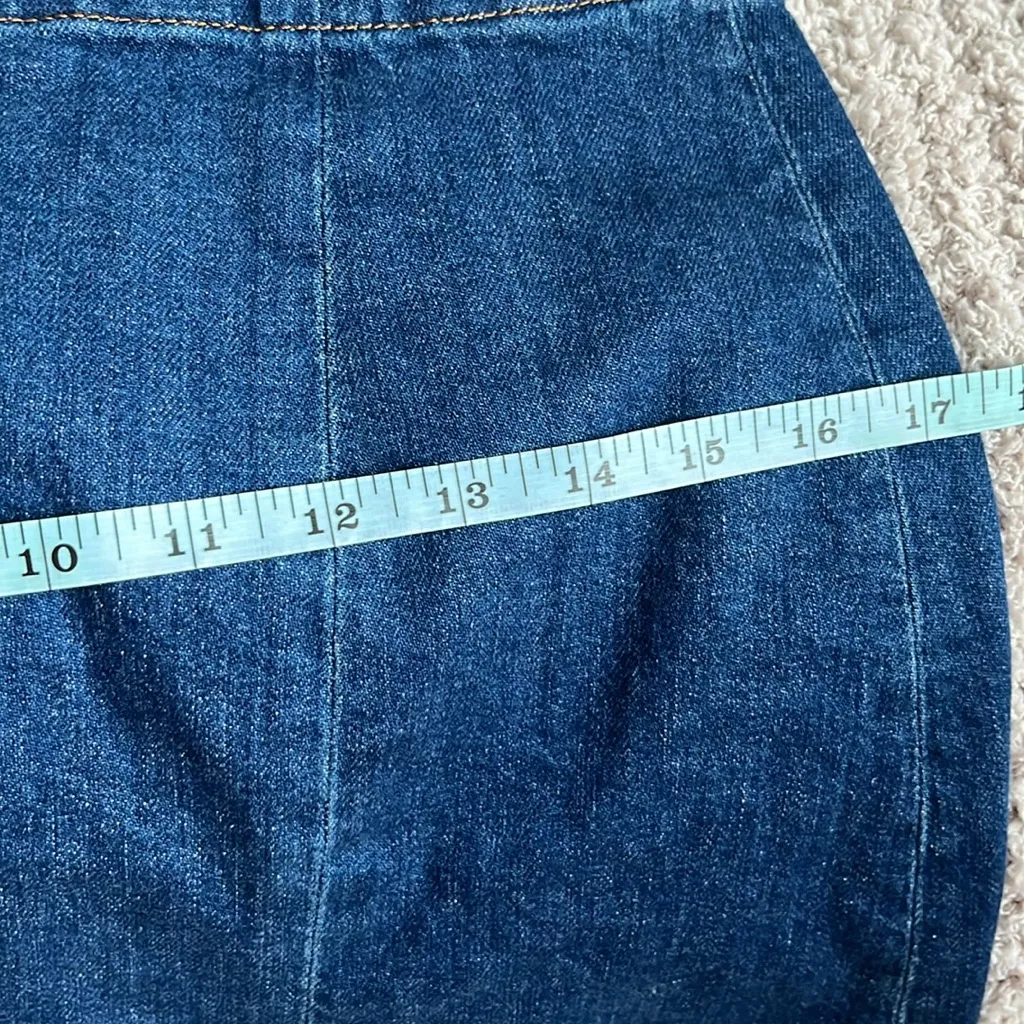 Reformation Freda high waist denim miniskirt - Image 6