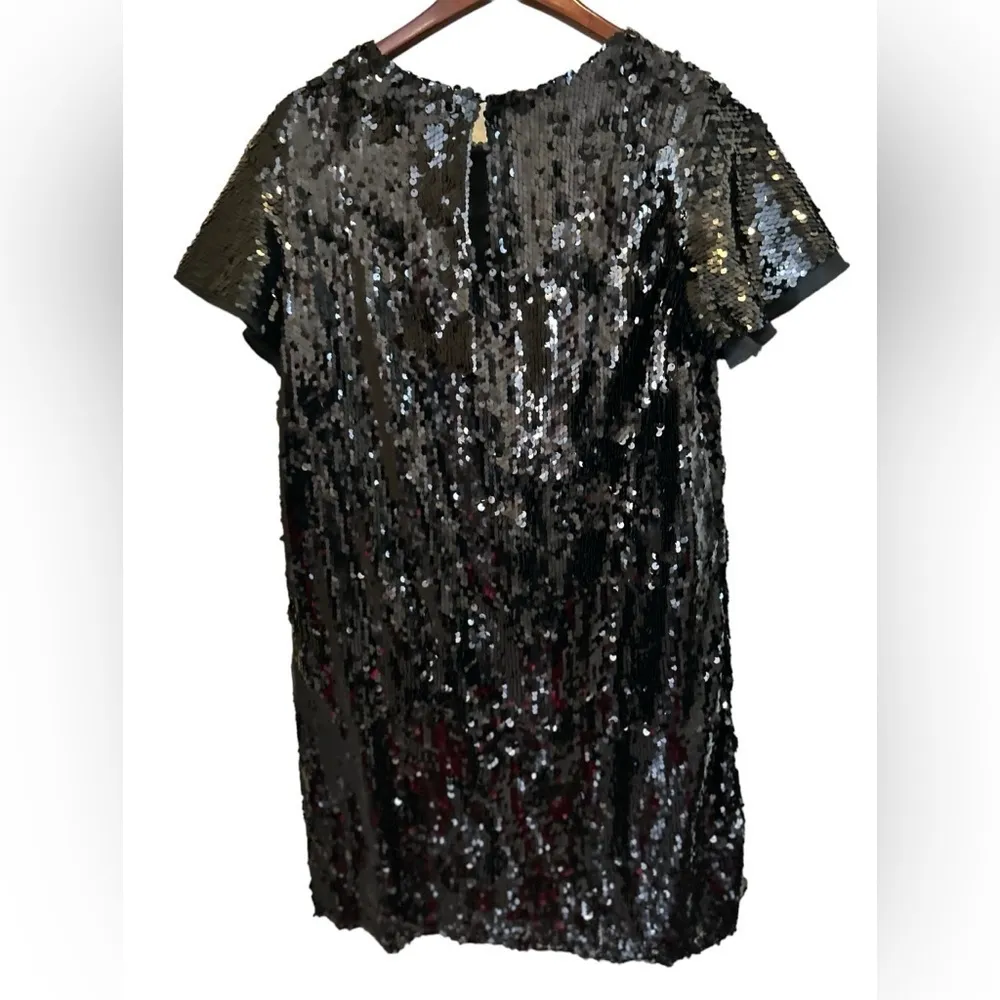 ZARA BASIC COLLECTION Sequence Black Party‎ Cocktail Dress size S - Image 5