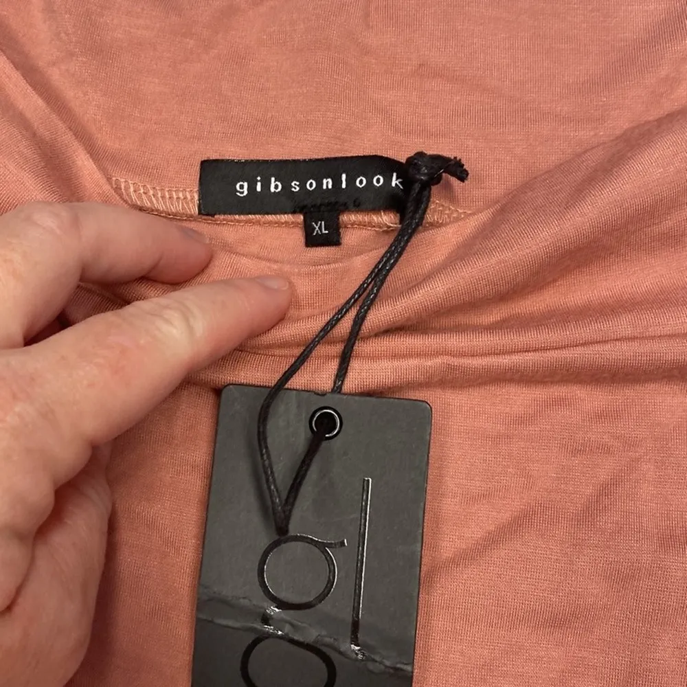 Gibsonlook Off The Shoulder Short Sleeve Top Mauve XL NWT b16 - Image 3