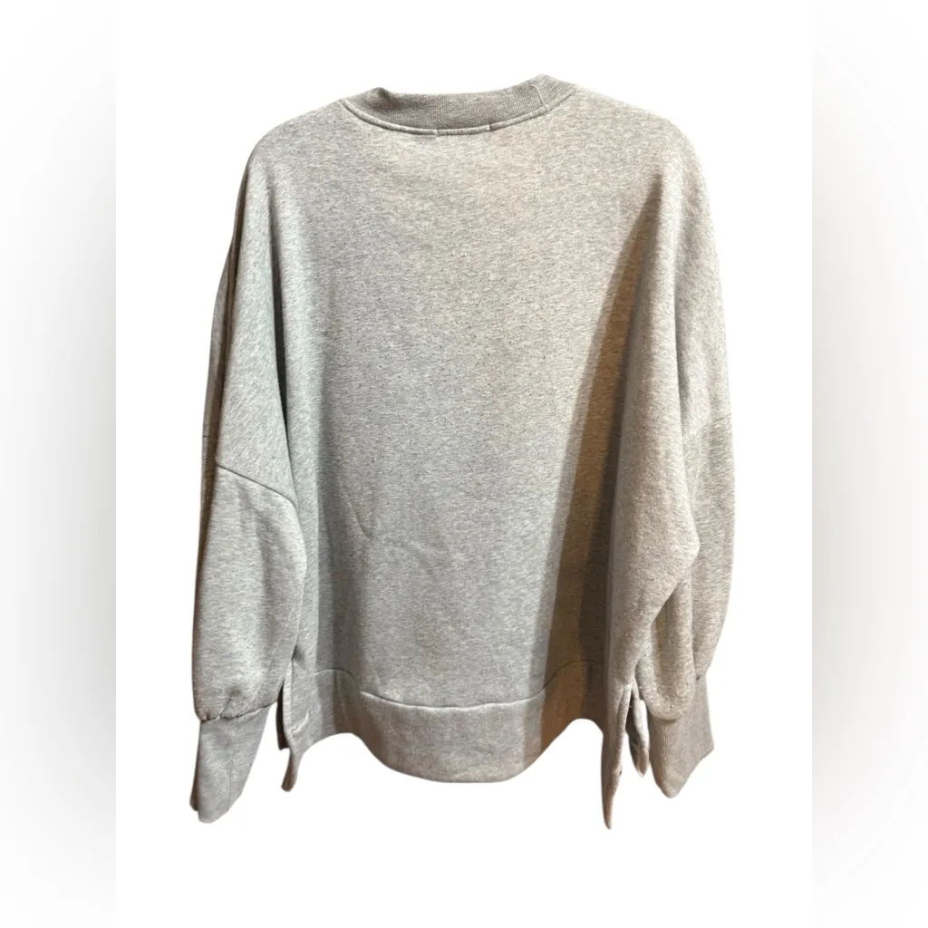 Holiday Nutcracker Graphic Grey Sweatshirt 3X Multicolor Sequin Christmas Gray - Image 2