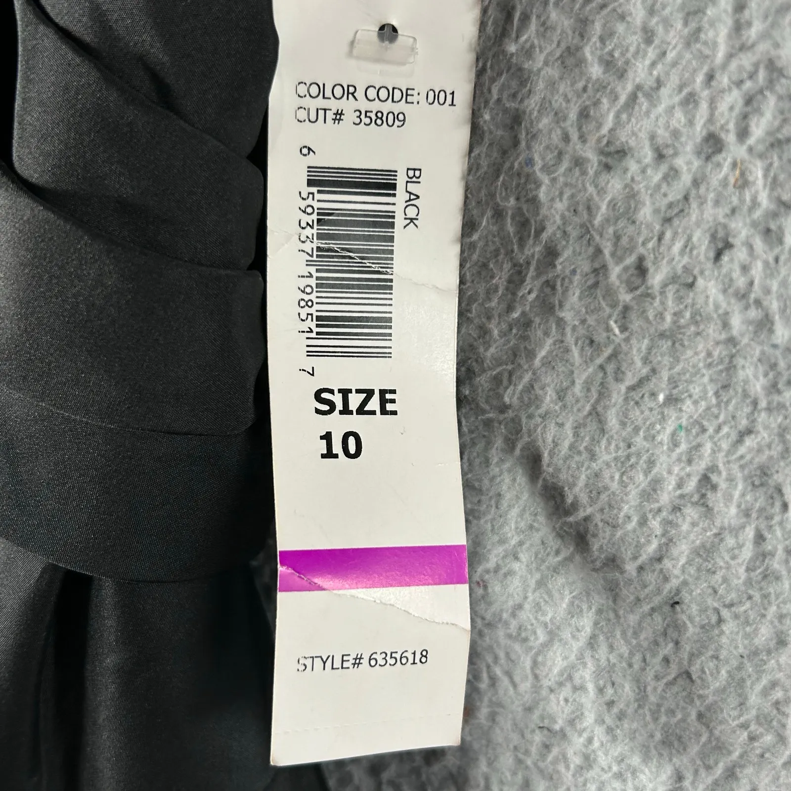 Onyx Nite Dress Womens 10 Black Sleeveless Bow V Neck‎ Dress Party Formal NEW - Image 12