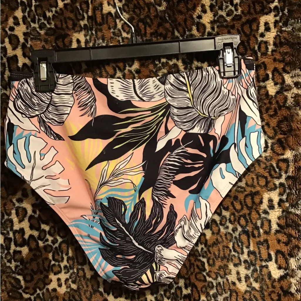 WOMAN HALTER TANKIN BATHING SUIT SEXY SLIMMING TUMMY CONTROL SWIMSUIT (L) Orange Size L - Image 12