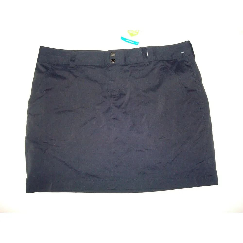 Womens New 16 NWT Columbia Run Black Hike Skort Skirt Shorts Pocket UPF Saturday - Image 4