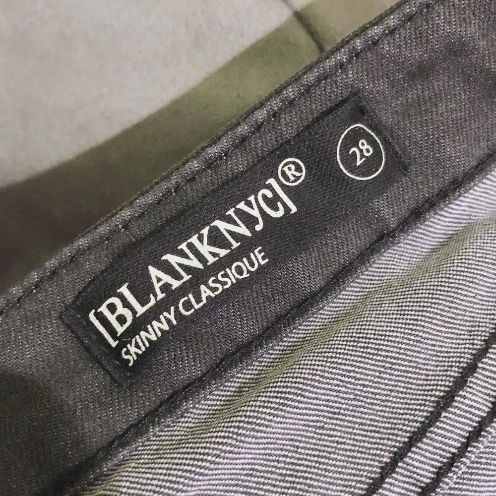 Blank NYC Down to Earth Pants Skinny Jeans High Rise, Black Size 28 New w/Tag - Image 8