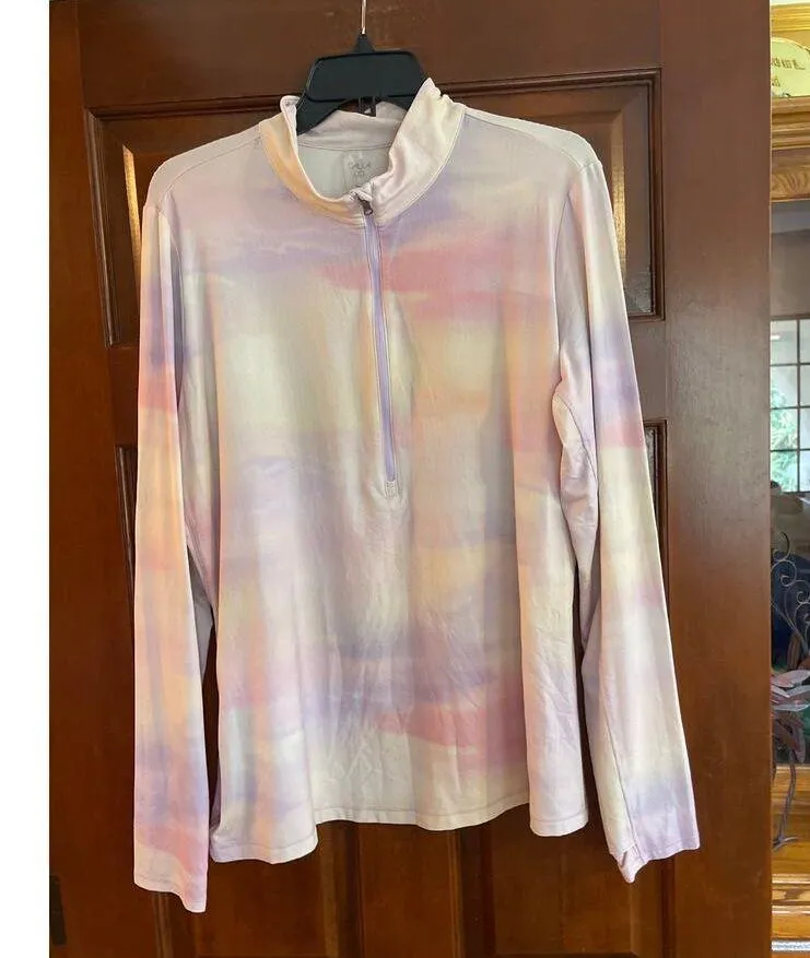 Calia Women's UV Long Sleeve 1/2 Zip Golf Shirt Soft Clouds Lilac (XXL) - Image 4