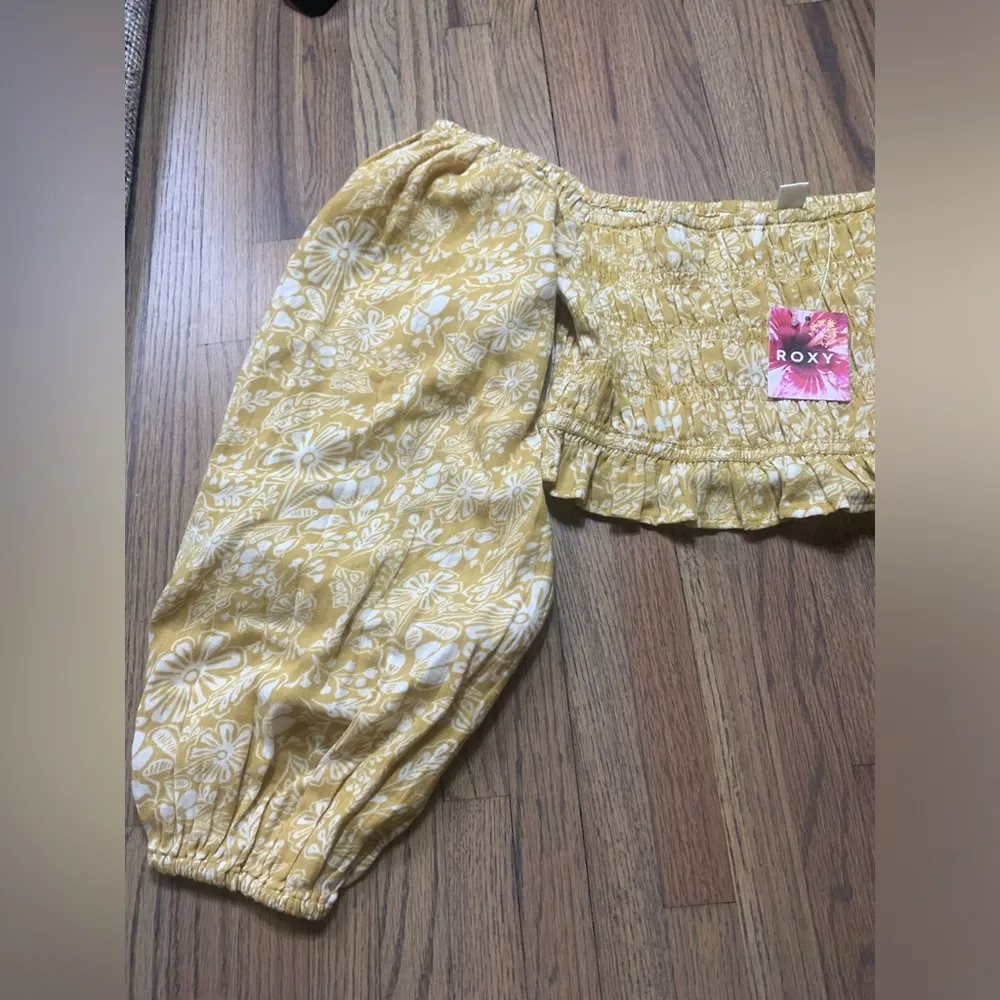 NWT Roxy long sleeve small shirt sorrento shores Sauterne floral toss boho - Image 2