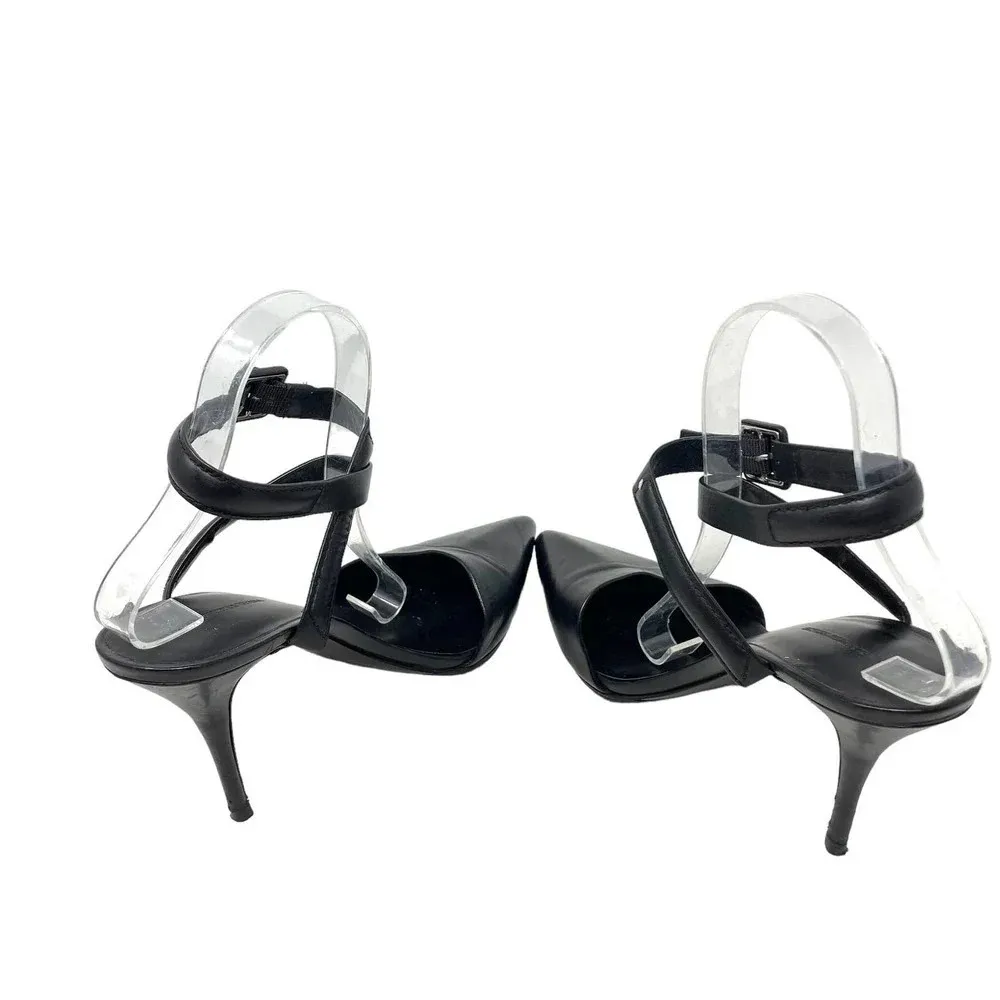 Alexander Wang Lovisa Heels d’Orsay Pump Pointed Toe Leather Black Size 40 US 10‎ - Image 9