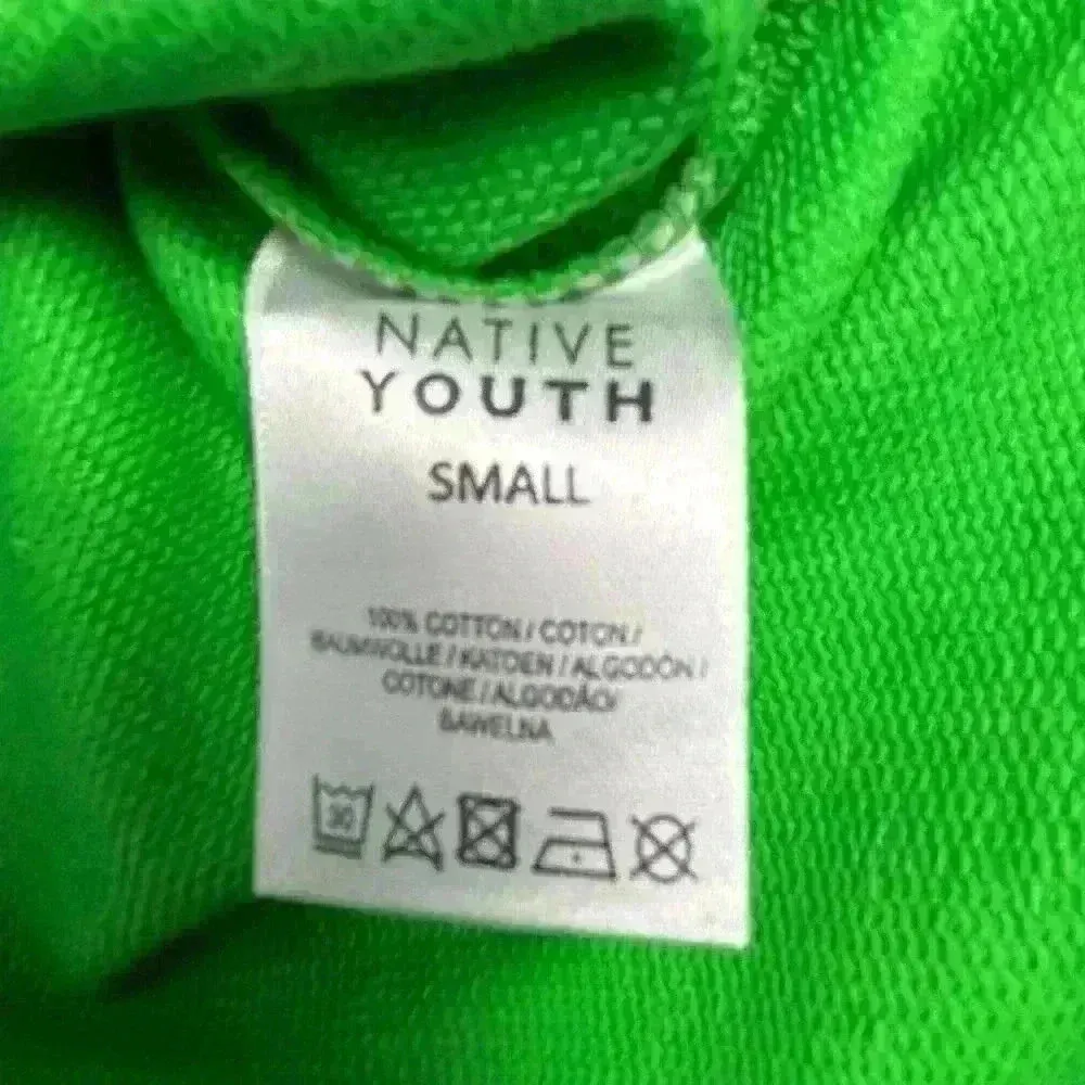 ASOS “Native Youth” Oversized Green Sweatshirt Fox Panda Embroidery Adult Small - Image 11