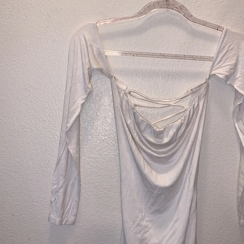 Meek white open shoulder criss cross back bodycon Size undefined - Image 2