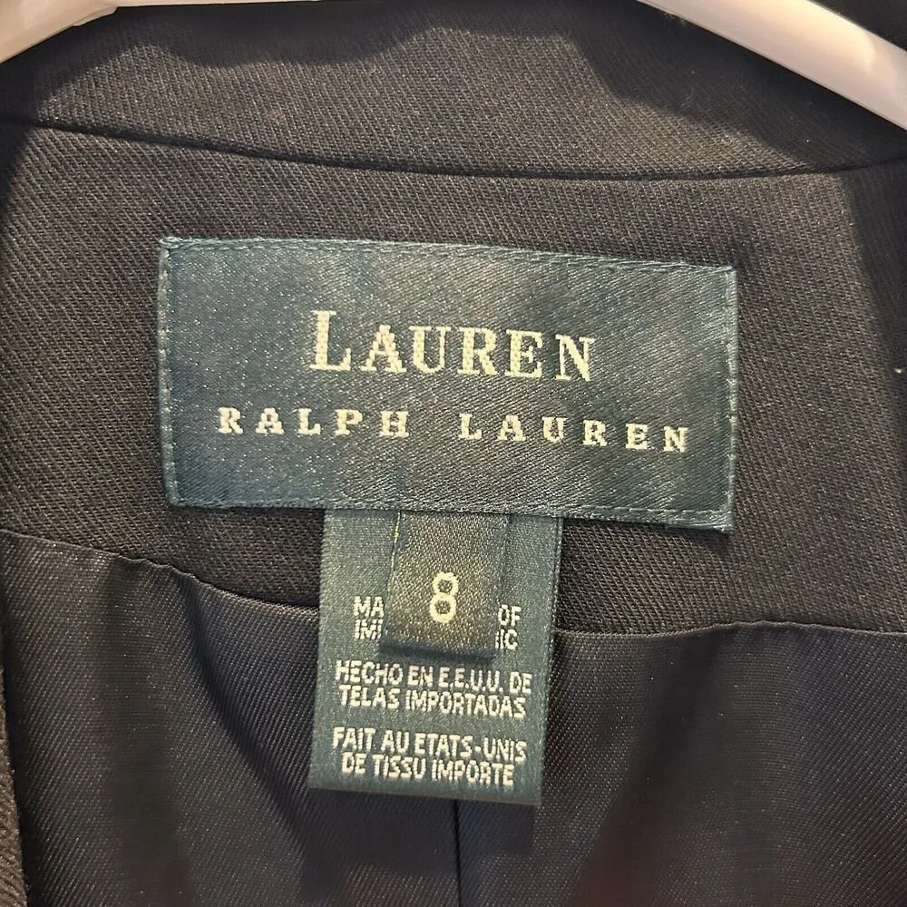 Ralph Lauren Blazer Womens Sz 8 Wool Viscose Blend Buttons Jacket Made In‎ USA - Image 6