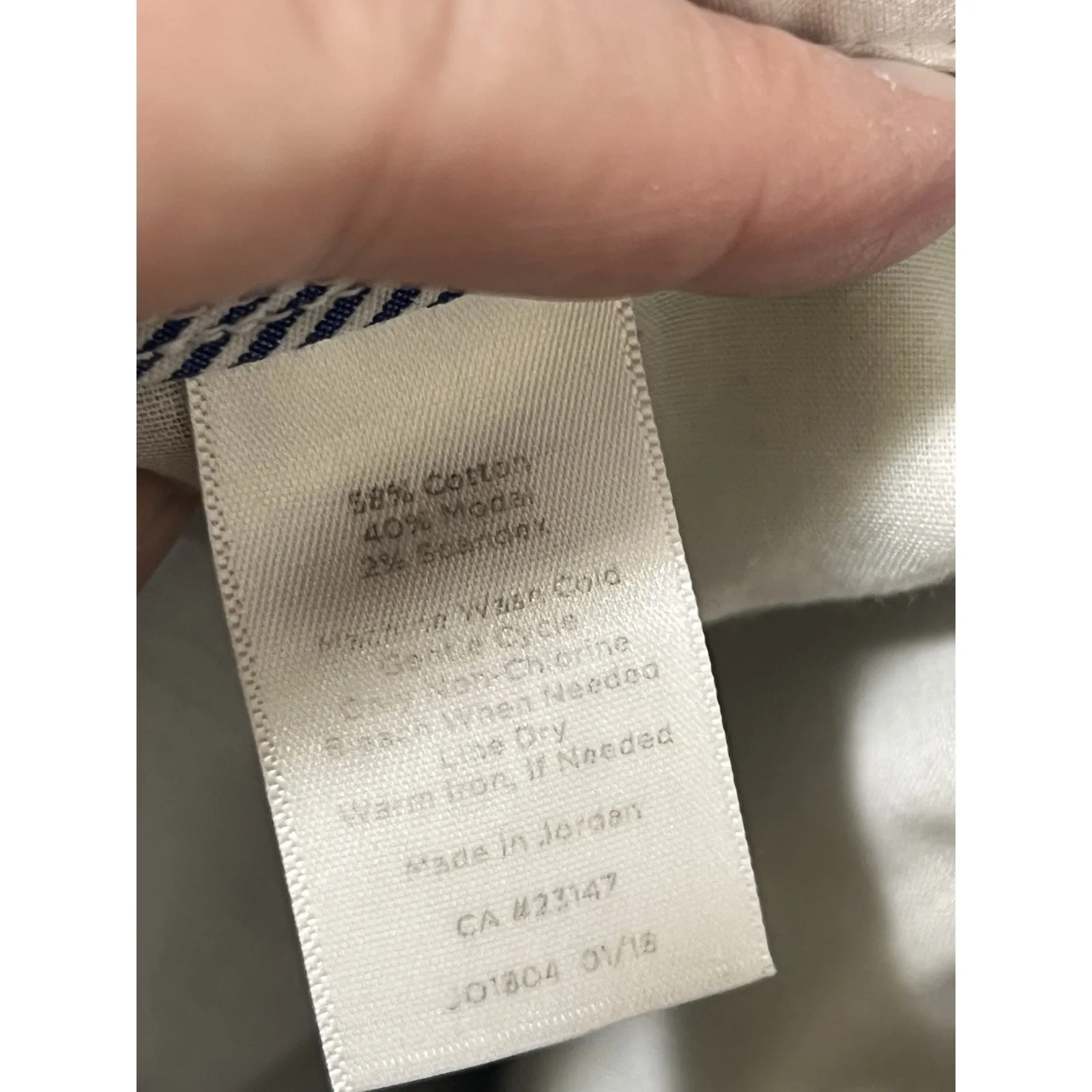 Talbots Womens Blue Slim Crop Dress Pants Size 4 Career High Rise Cotton Blend - Image 8