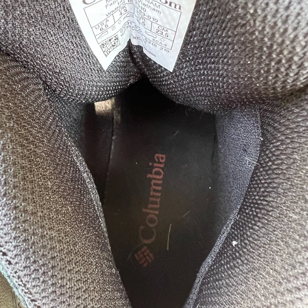 Columbia Newton Ridge Plus Womens Size 6.5 Black Waterproof Hiking Boots - Image 4