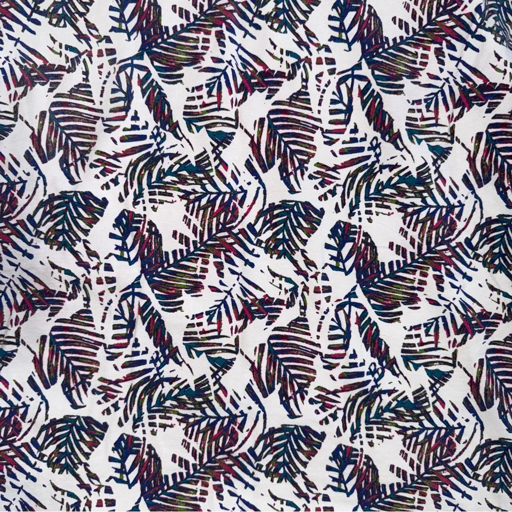 Coolibar Oceanside UV Protection Tunic Dress UPF 50+ Magnolia Pink Leaf Size M White Size M - Image 3