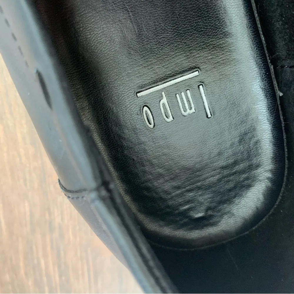 Black Moccasin Loafer Faux Leather Impo size 9.5 - Image 7