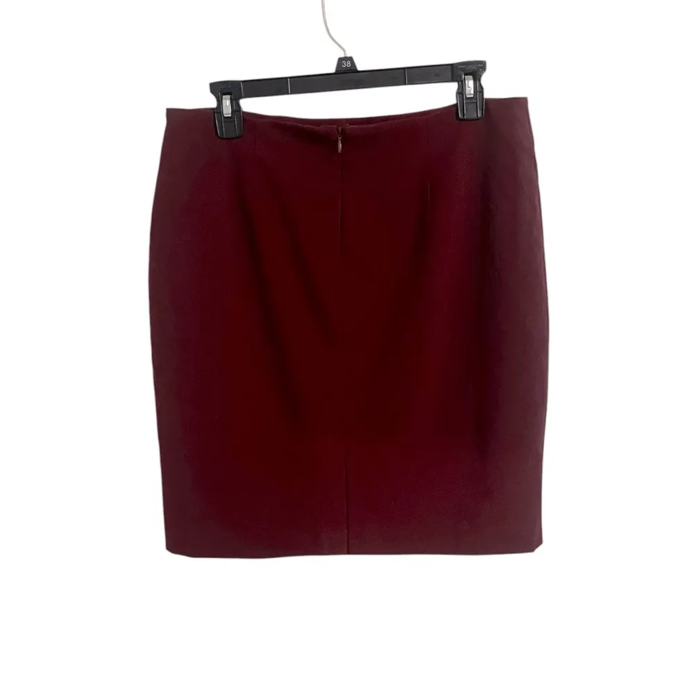 Forever 21 2000s  Maroon Pencil Skirt | Red Vintage Y2K | Size Large - Image 2
