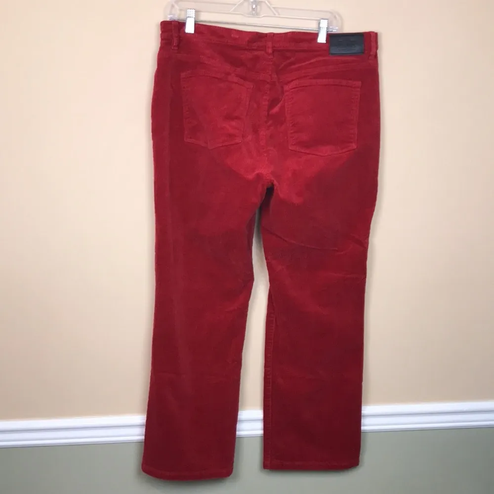 LRL Ralph Lauren Jeans Co. Women’s Red Corduroy Straight Leg Pants - Image 7