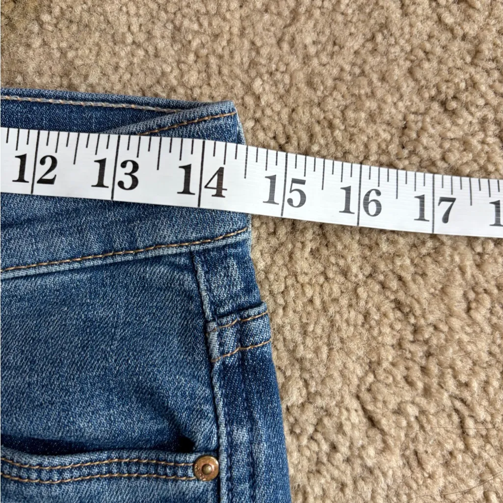 MOTHER denim revolve The Vamp Fray Crazy Like A Fox skinny ankle Jeans size 28 Blue - Image 15