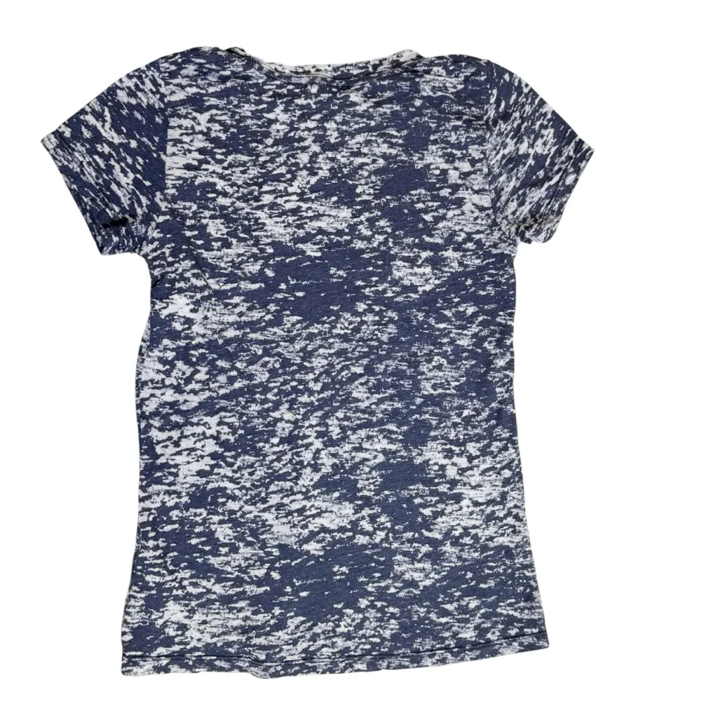 Sundry Daydream Graphic Tee Blue Burnout Short Sleeve Top size 0 XS - Image 5