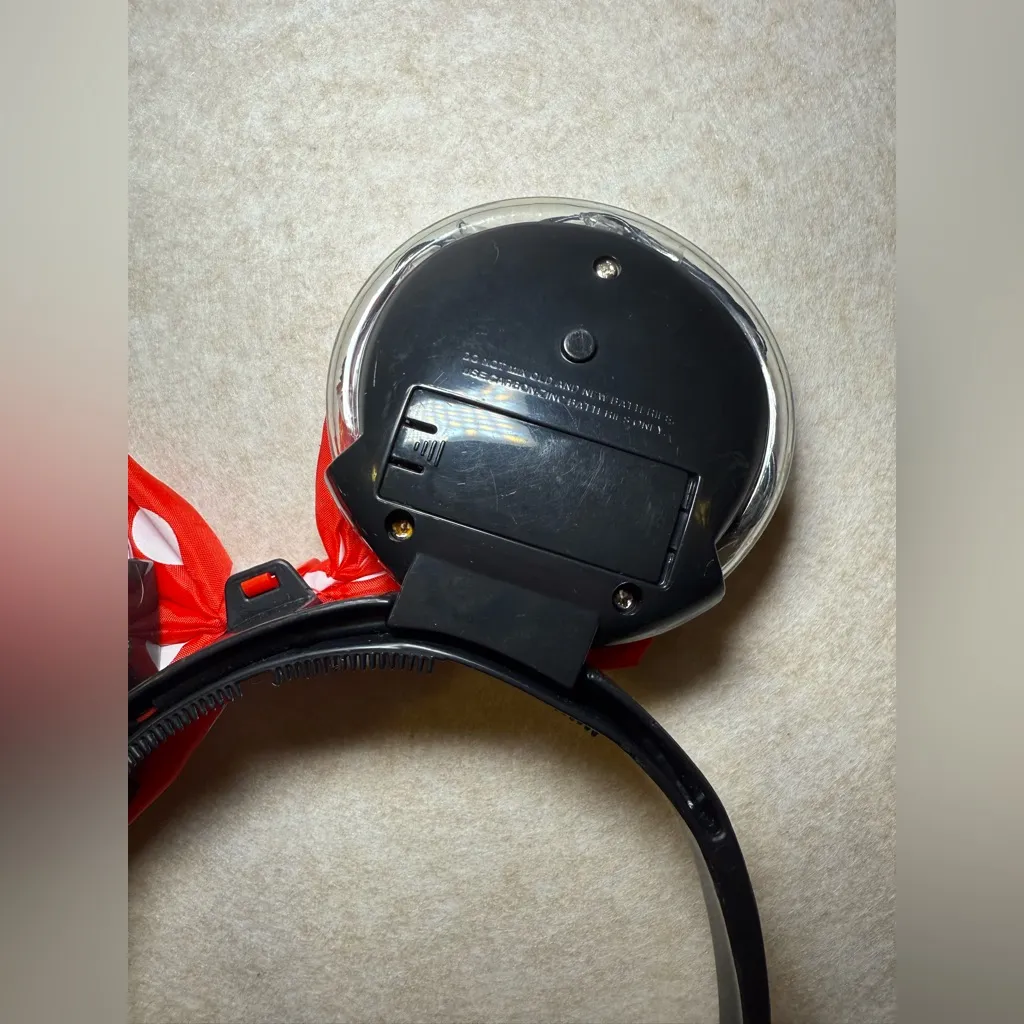 Disney on ICE Vintage 1998 Minnie Mouse Red Polka Dot Light Up Ears Headband - Image 5